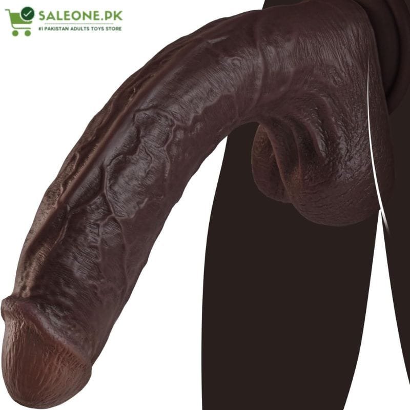 11 Inch Realistic Big Black Dildo | Lifelike Silicone Toy