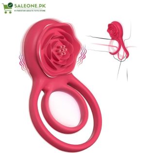 MOVGANI Rose Vibrating Cock Ring | Dual Stimulator