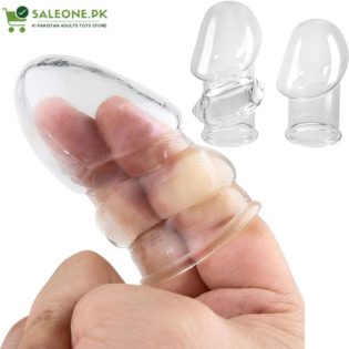 2-Pcs Soft Stretch Cock Girth Enhancer Sleeve