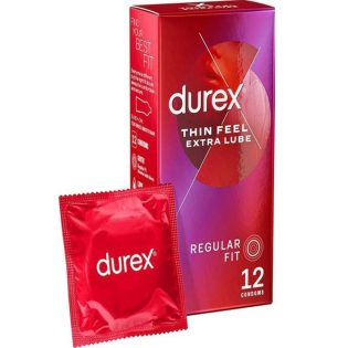 Durex Intimate Feel Thin With Extra Lubricated Condoms 12 OF Pack